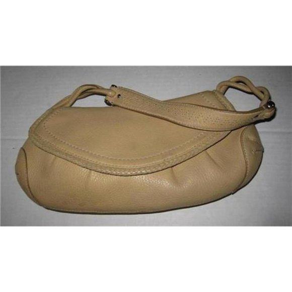 *Cole Haan Tan Sand Beige Leather Petite Envelope Satchel Shoulder Bag - Picture 6 of 8